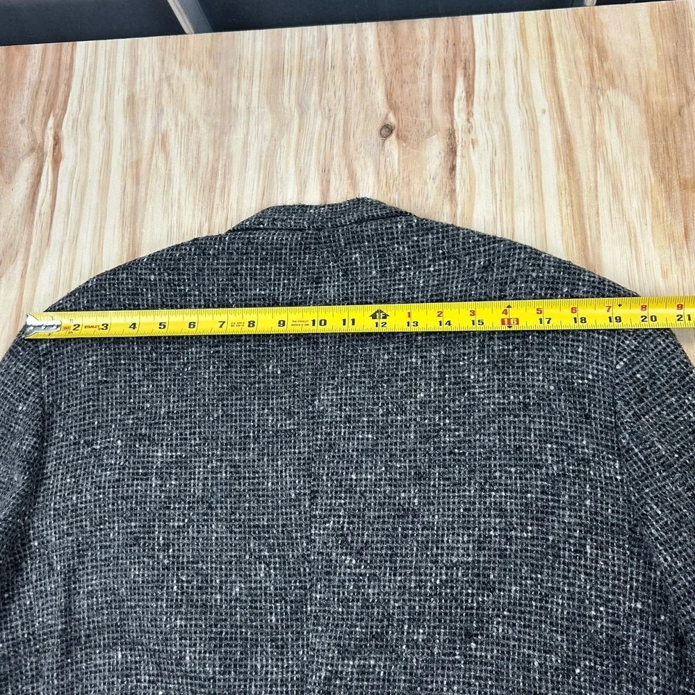 Vintage Woolrich Blazer Men's 44 R Wool Tweed Elbow Patch USA‎ Gray